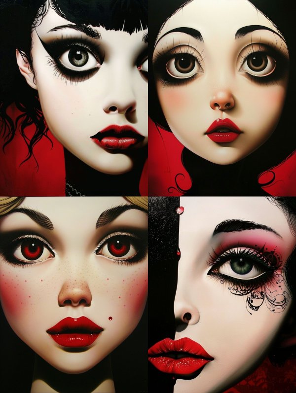 Dark Gothic Surrealist Portraits