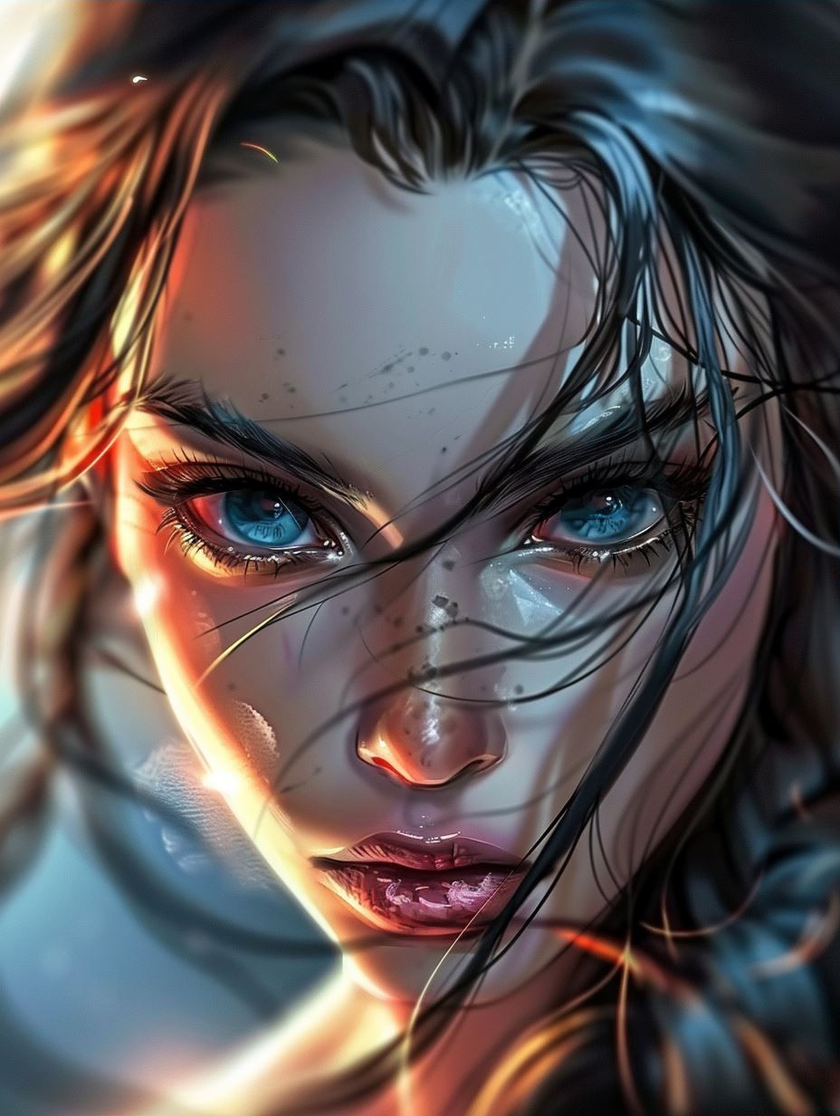 Luminous Azure Gaze - Image 3