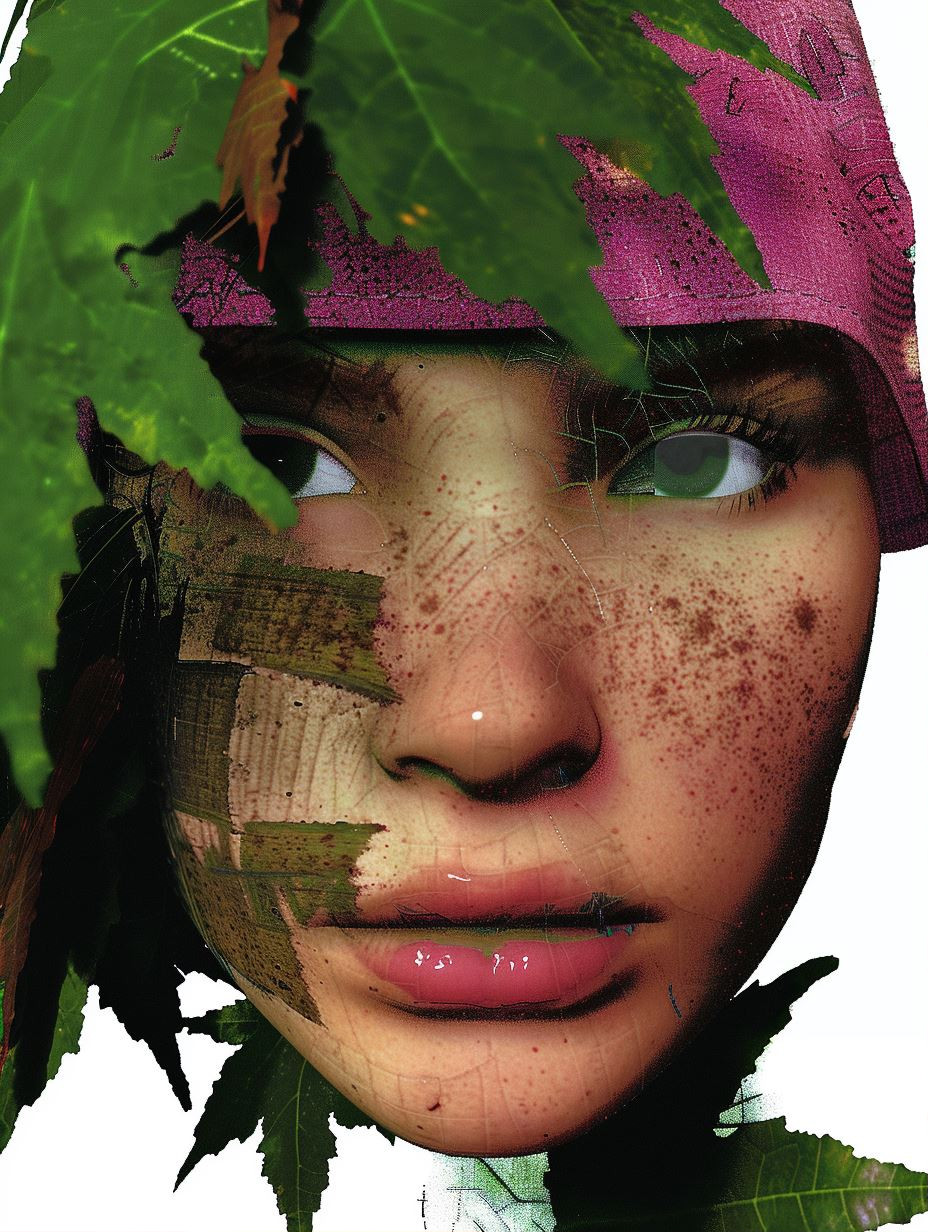 Nature's Digital Fragmented Mask