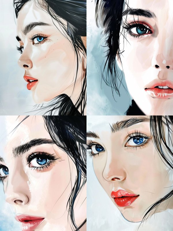 Ethereal Azure Gaze