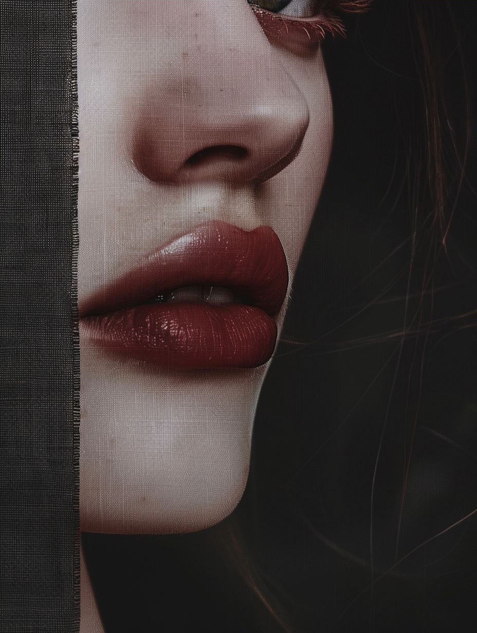 Moody Cinematic Beauty Close-up