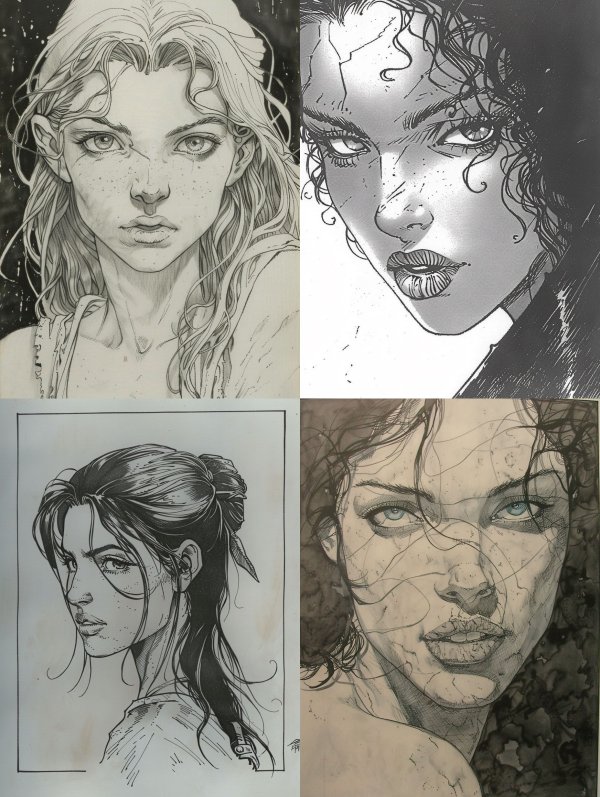 Ethereal Graphite Portrait Study
