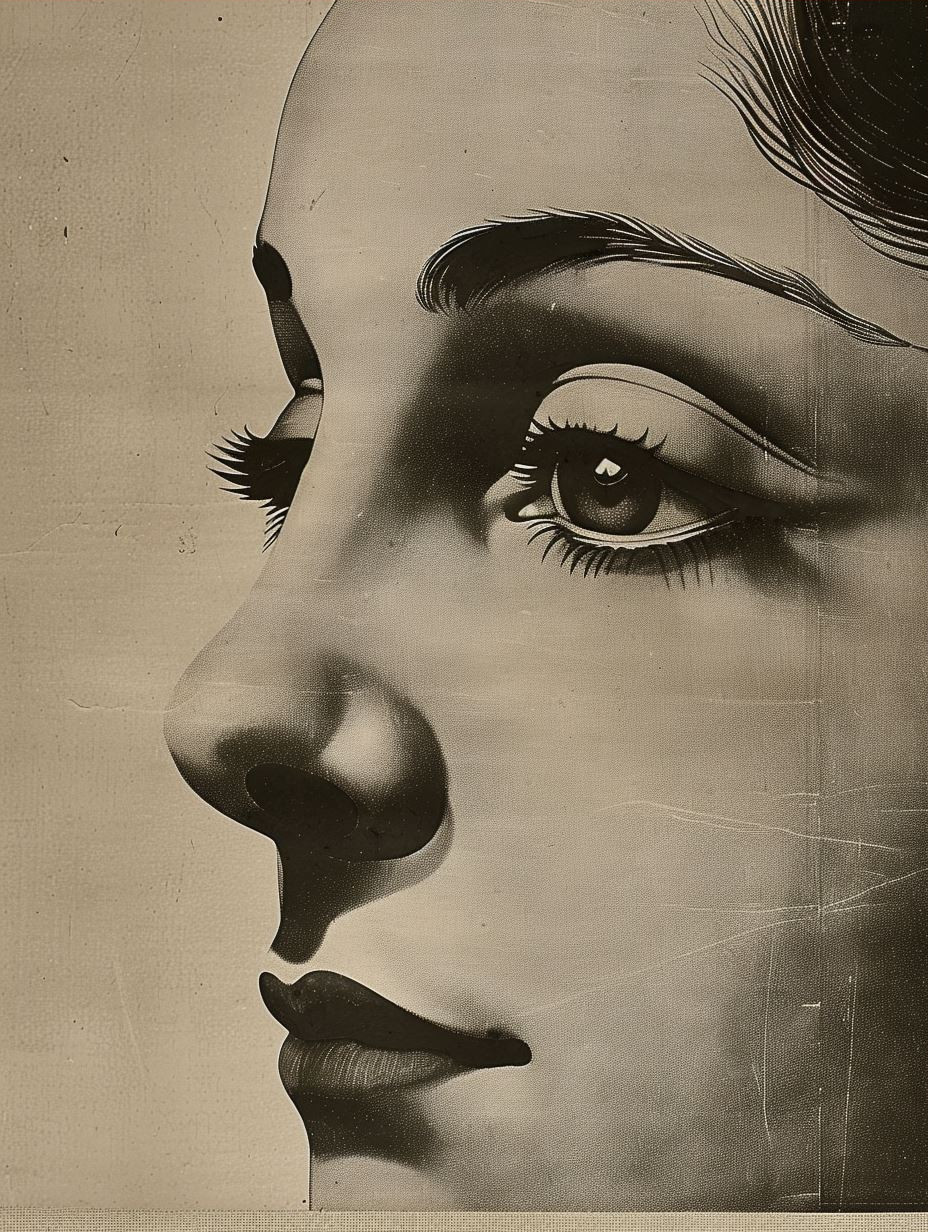 Vintage Halftone Pop Art Portrait - Image 3