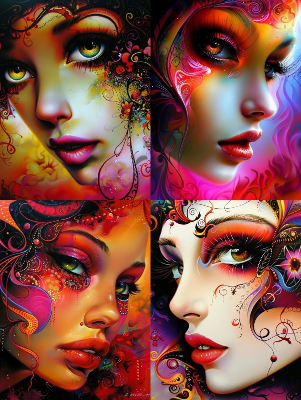 Psychedelic Floral Muse