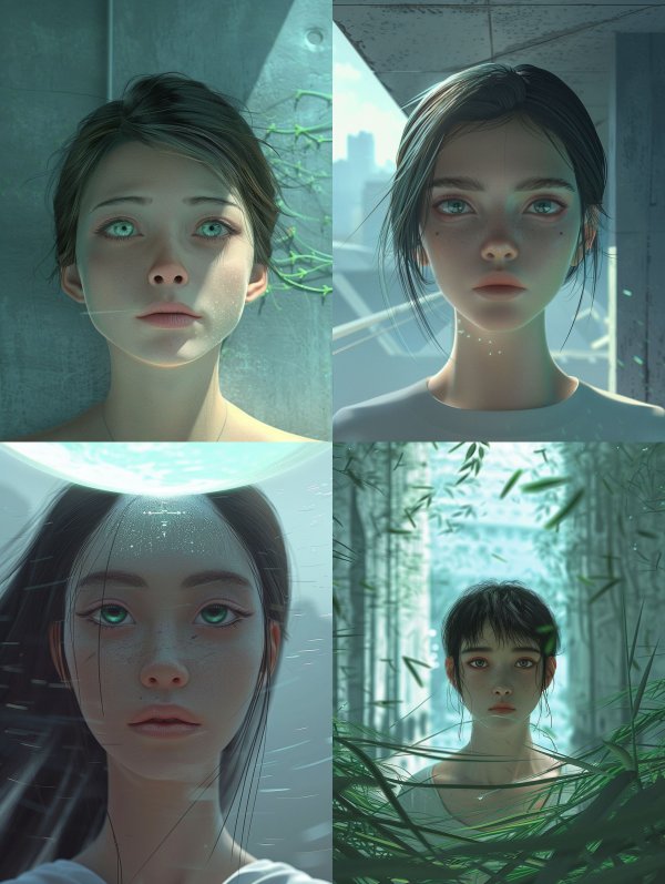 Ethereal Azure Gaze
