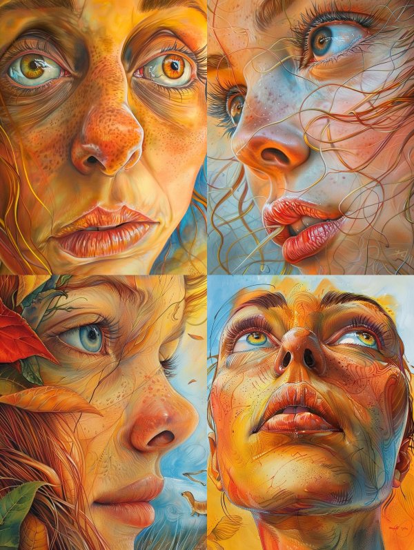 Amber Gaze Surrealism