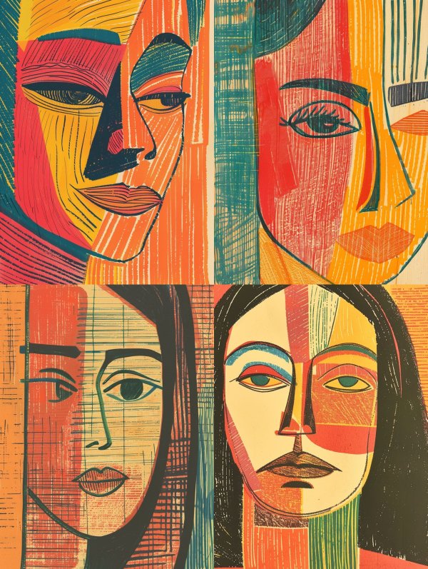 Chromatic Cubist Vision