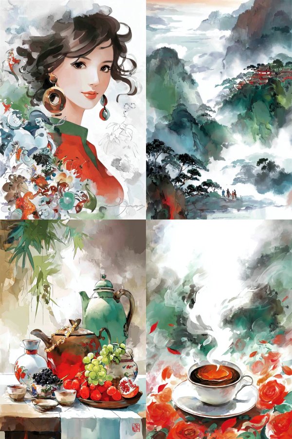 Ethereal Watercolor Muse