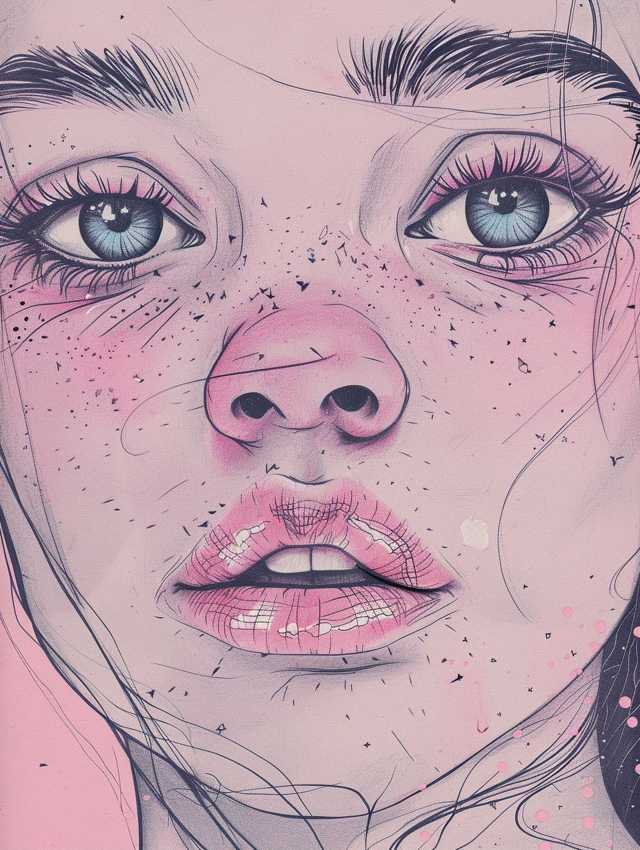 Ethereal Pastel Dream Portrait