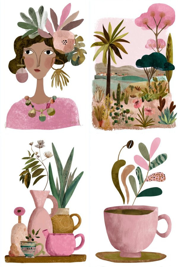 Botanical Muse Portrait
