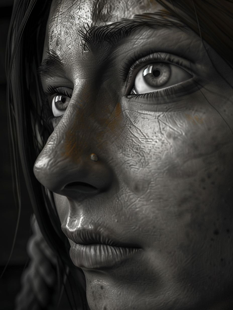 Hyper-Realistic Gritty Portrait Study