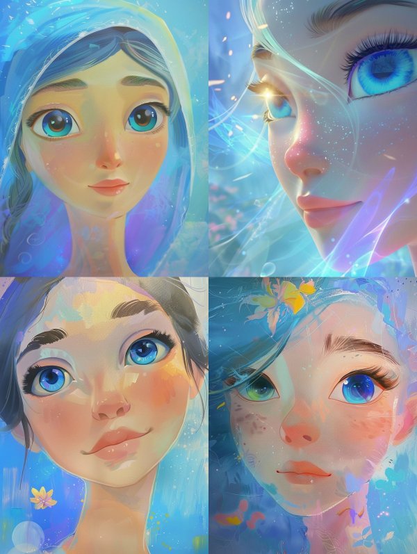 Ethereal Blue Winter Spirit