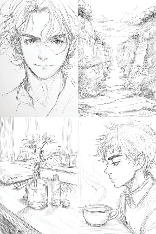 Ethereal Ink Sketch