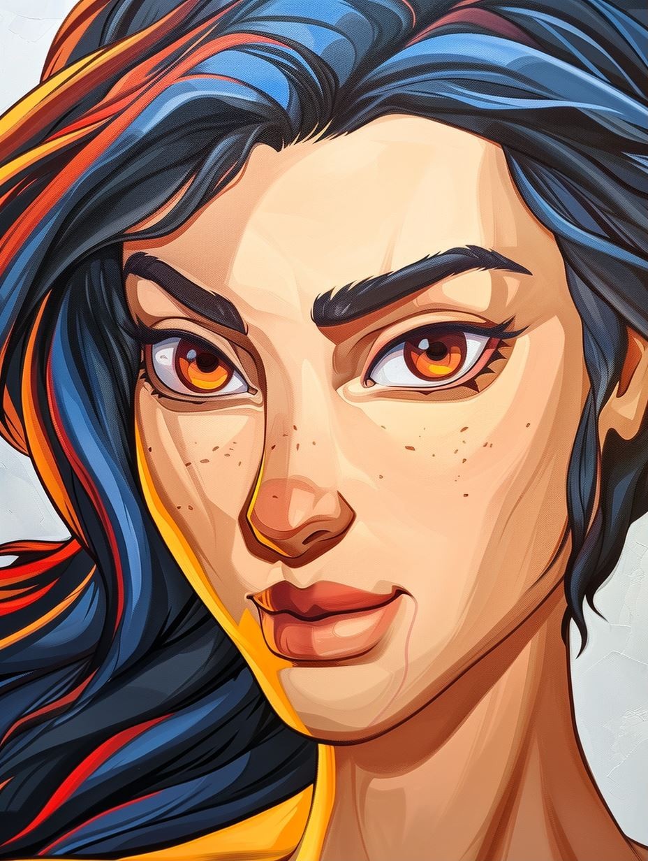 Azure Flame Gaze