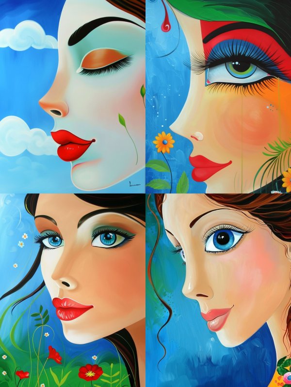 Serene Dream of Azure Skies