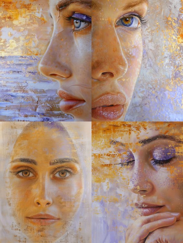 Gilded Fragment Portrait