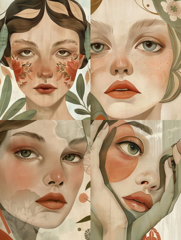 Floral Ethereal Portrait Study