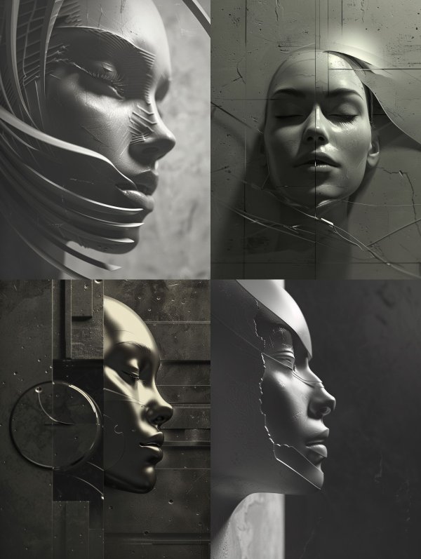 Fragmented Porcelain Digital Soul