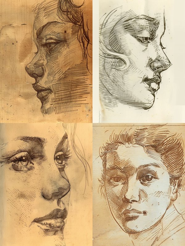 Vintage Charcoal Study