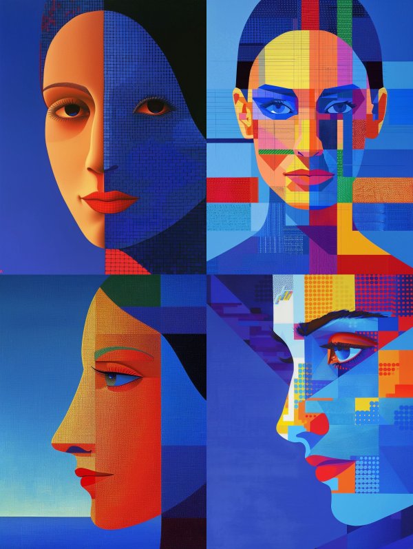 Digital Duality Portrait
