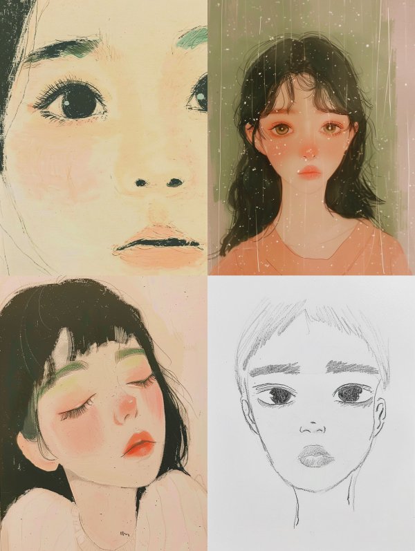 Ethereal Pastel Portrait