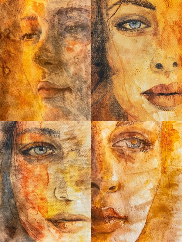 Amber Ethereal Portrait
