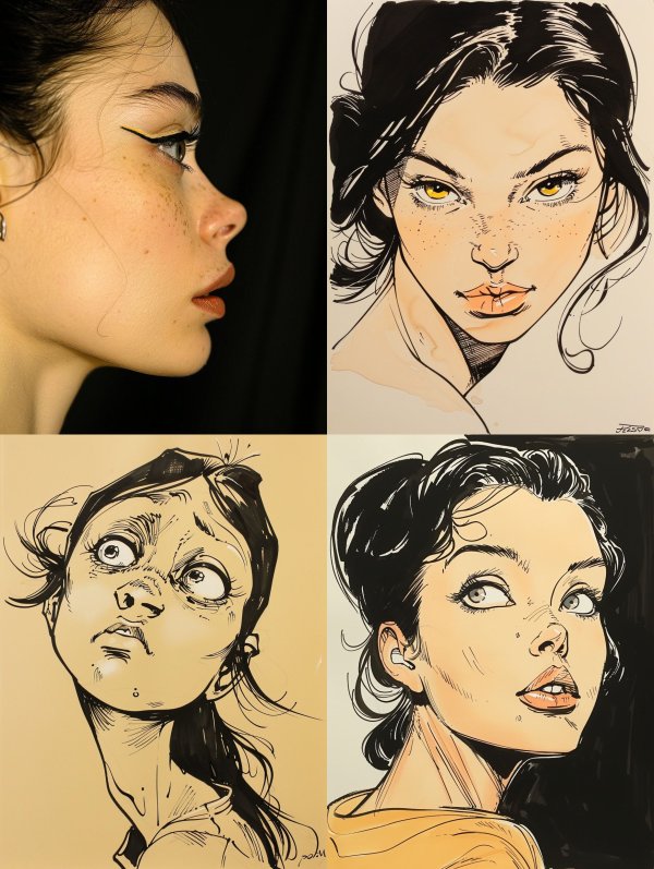 Bold Ink Portraiture Study