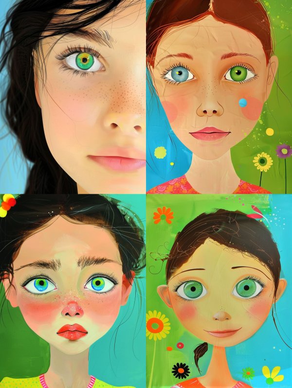 Ethereal Gaze with Golden Iris