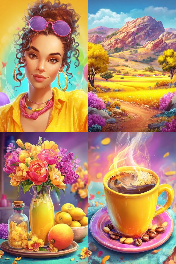 Vibrant Retro Summer Glow