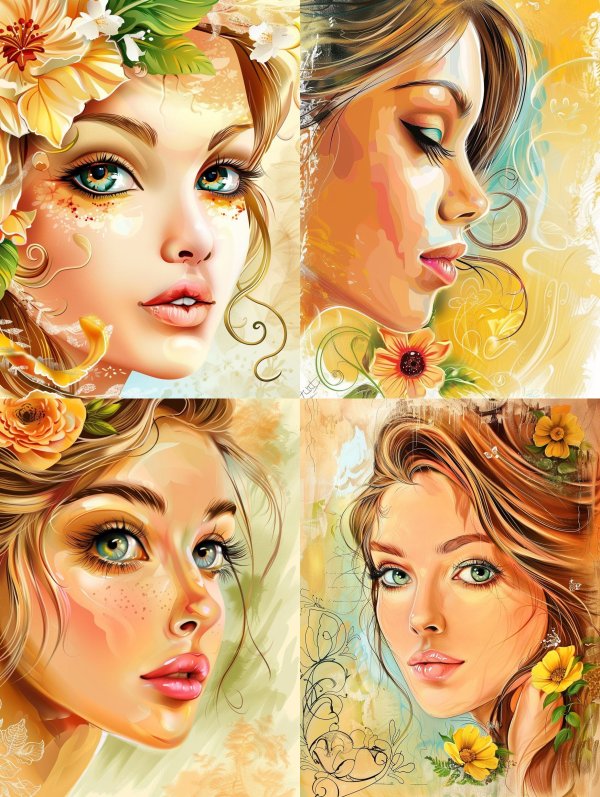 Golden Floral Ethereal