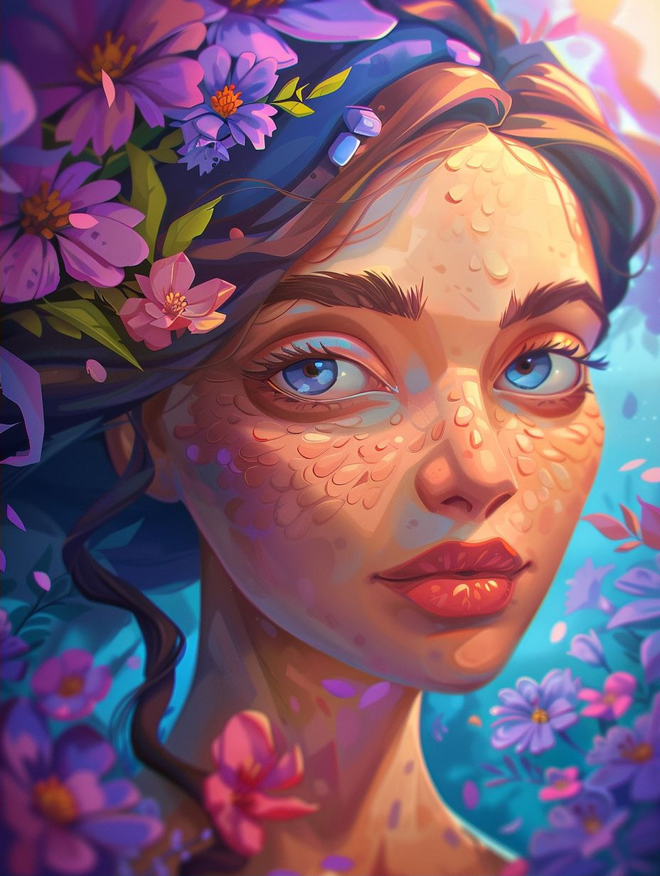 Prismatic Dream Portrait