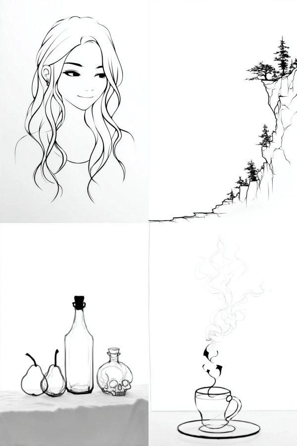 Elegant Ink Contour