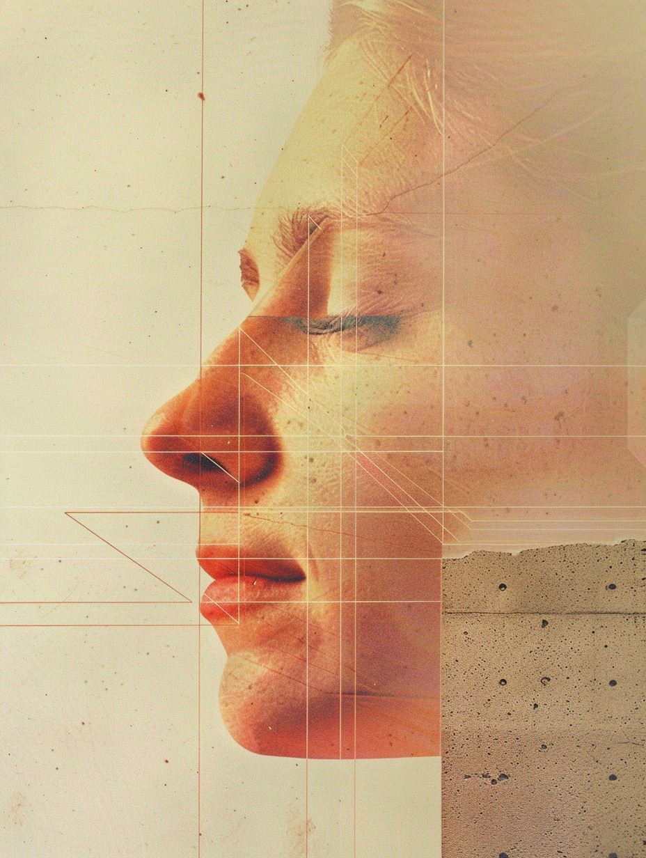 Celestial Gaze in Amber Light