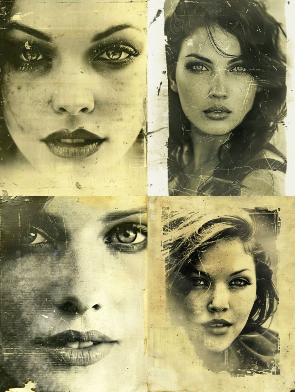 Vintage Distressed Portrait