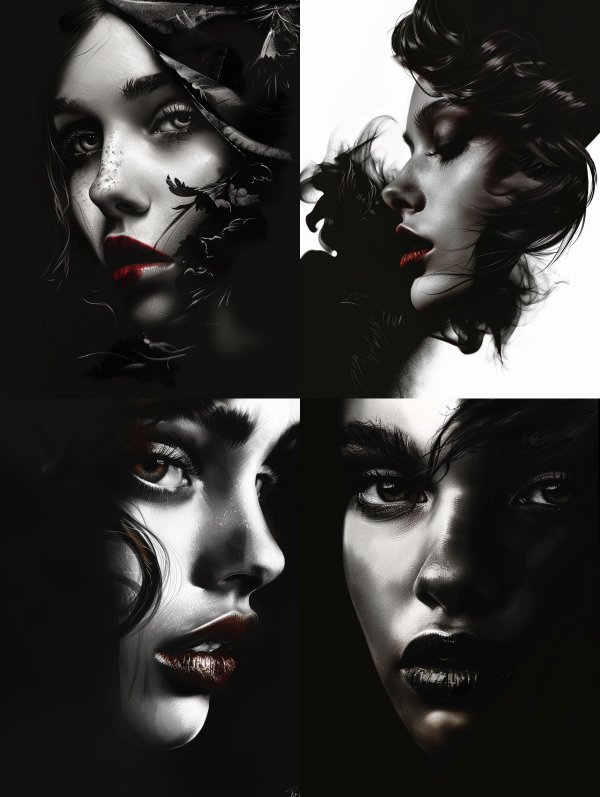 Crimson Noir Elegance