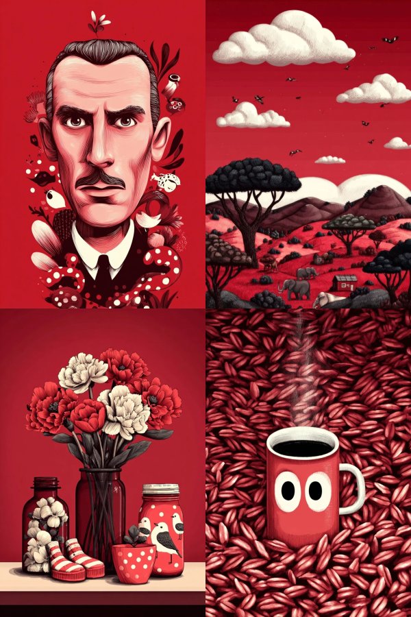 Crimson Surrealist Vision