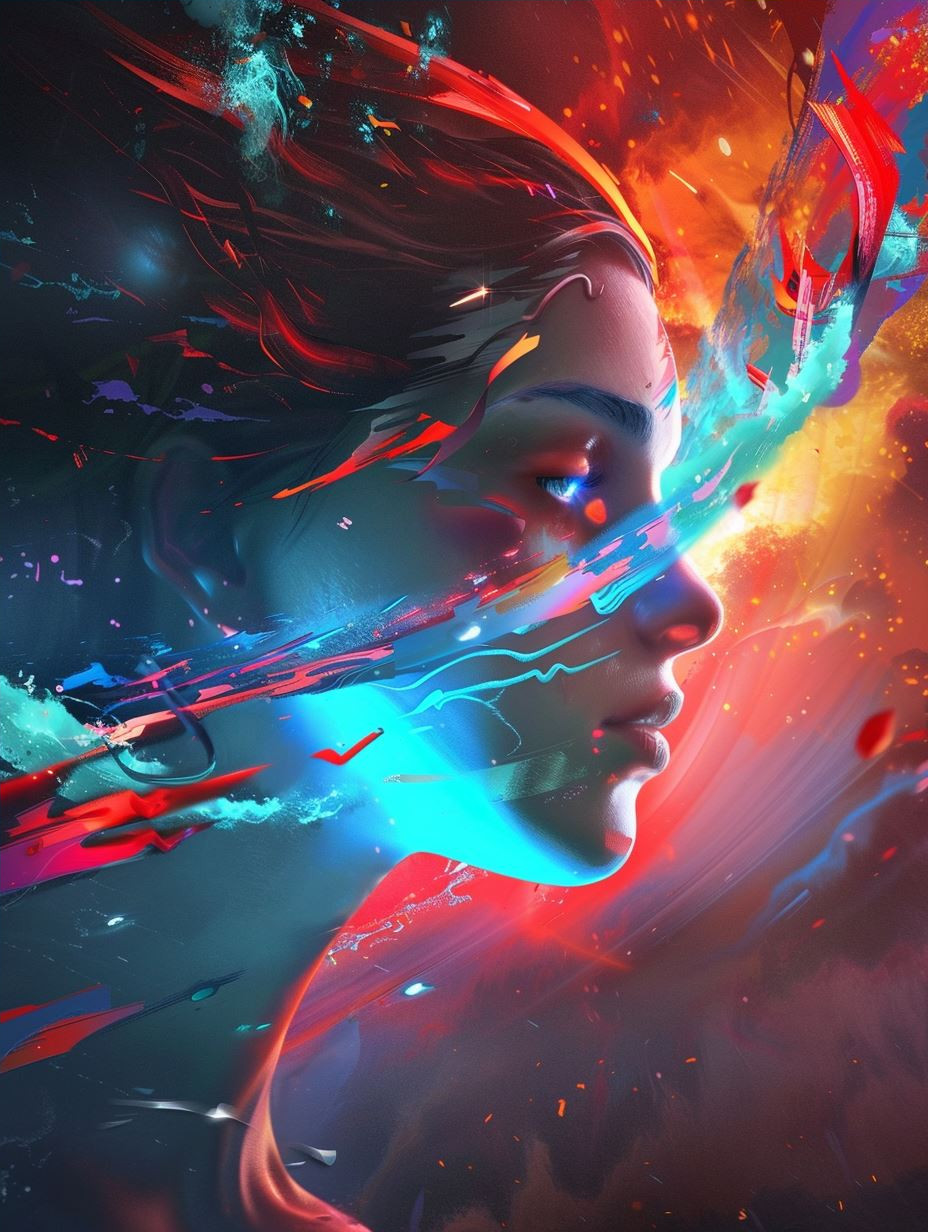 Celestial Prism Portrait of Light
