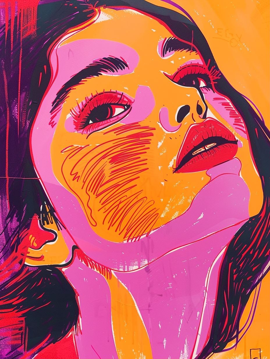 Neon Pop Portrait