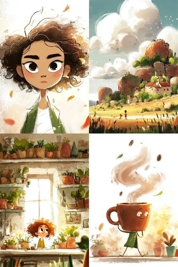 Whimsical Curly Spirit
