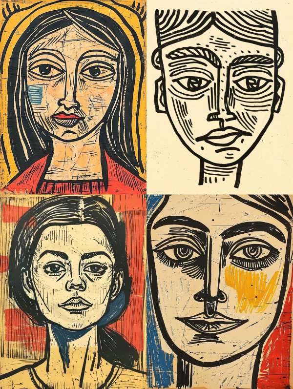 Rustic Folk Portrait