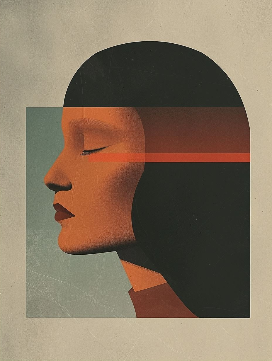 Geometric Prism Portrait Study