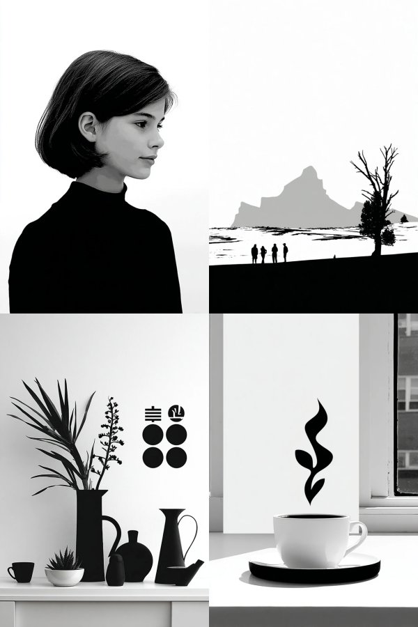 Noir Elegance Portrait