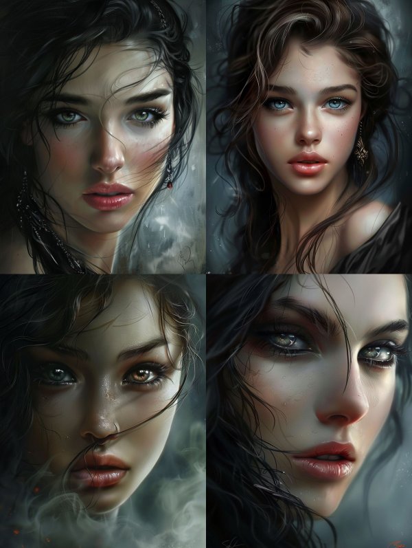 Mystic Noir Portrait