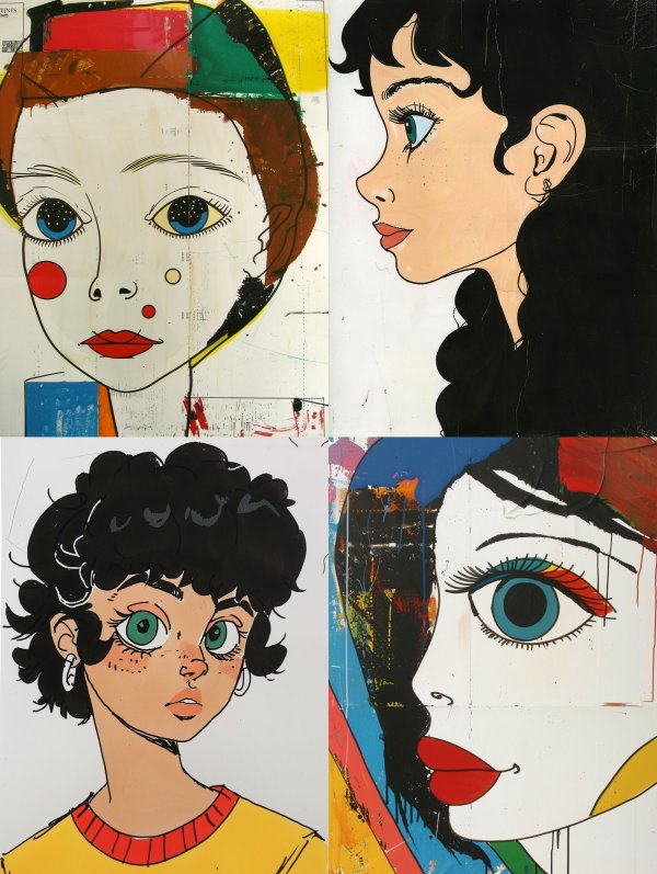 Abstract Pop Art Portraiture