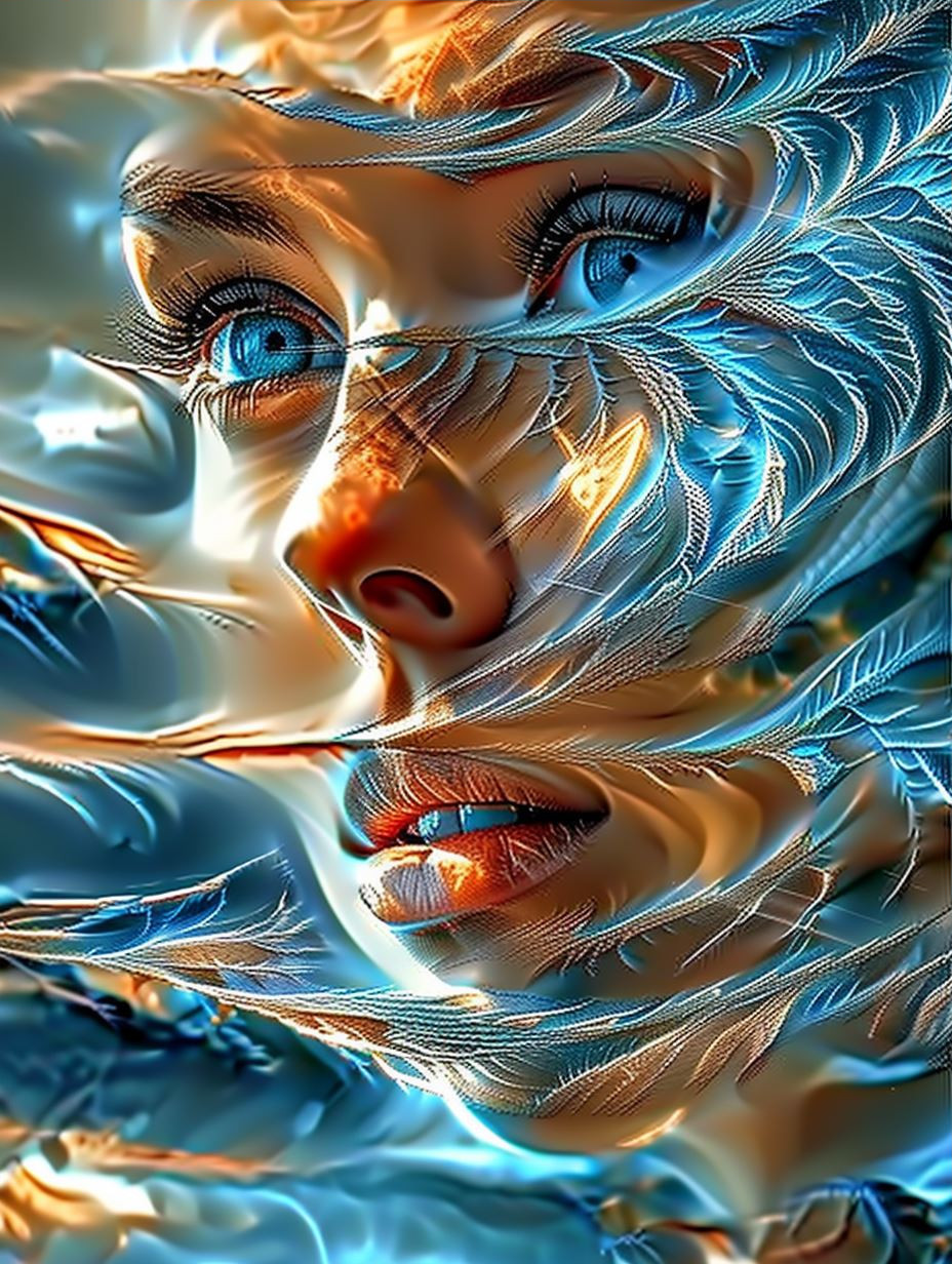 Luminous Neural Flow Portrait