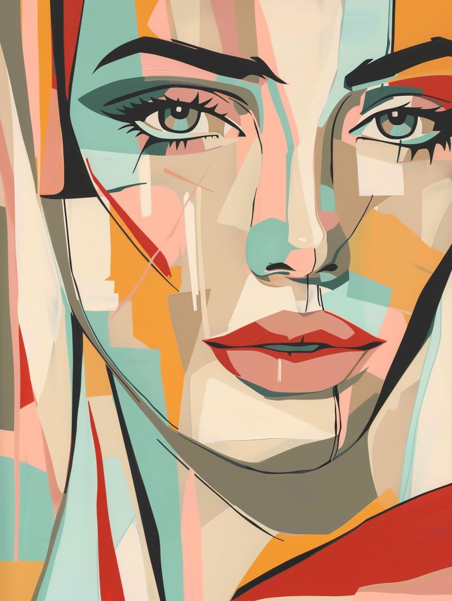 Fragmented Prism Portrait Study