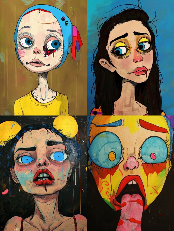 Surrealist Portraits of Emotional Distress