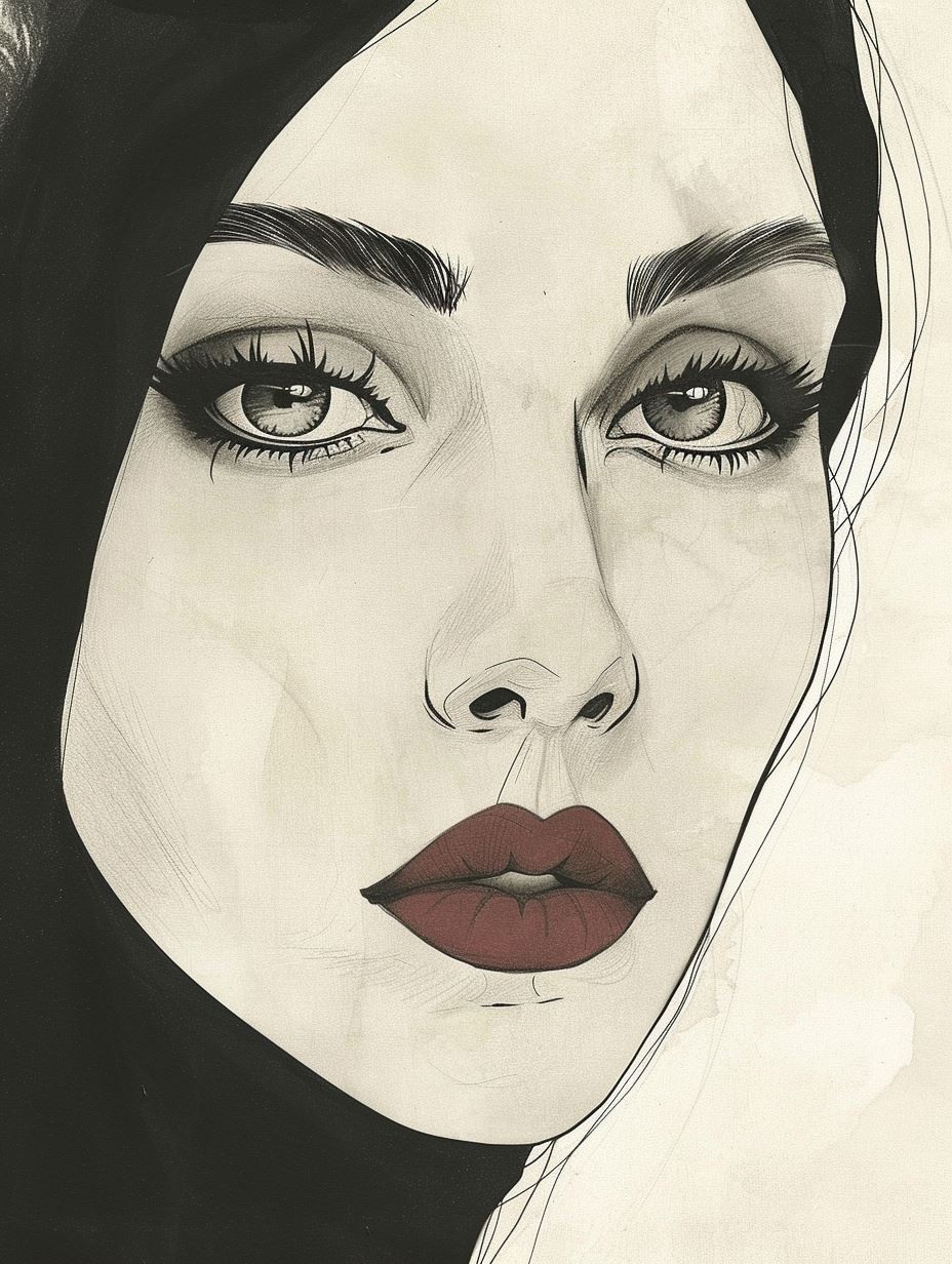 Noir Elegance Sketch
