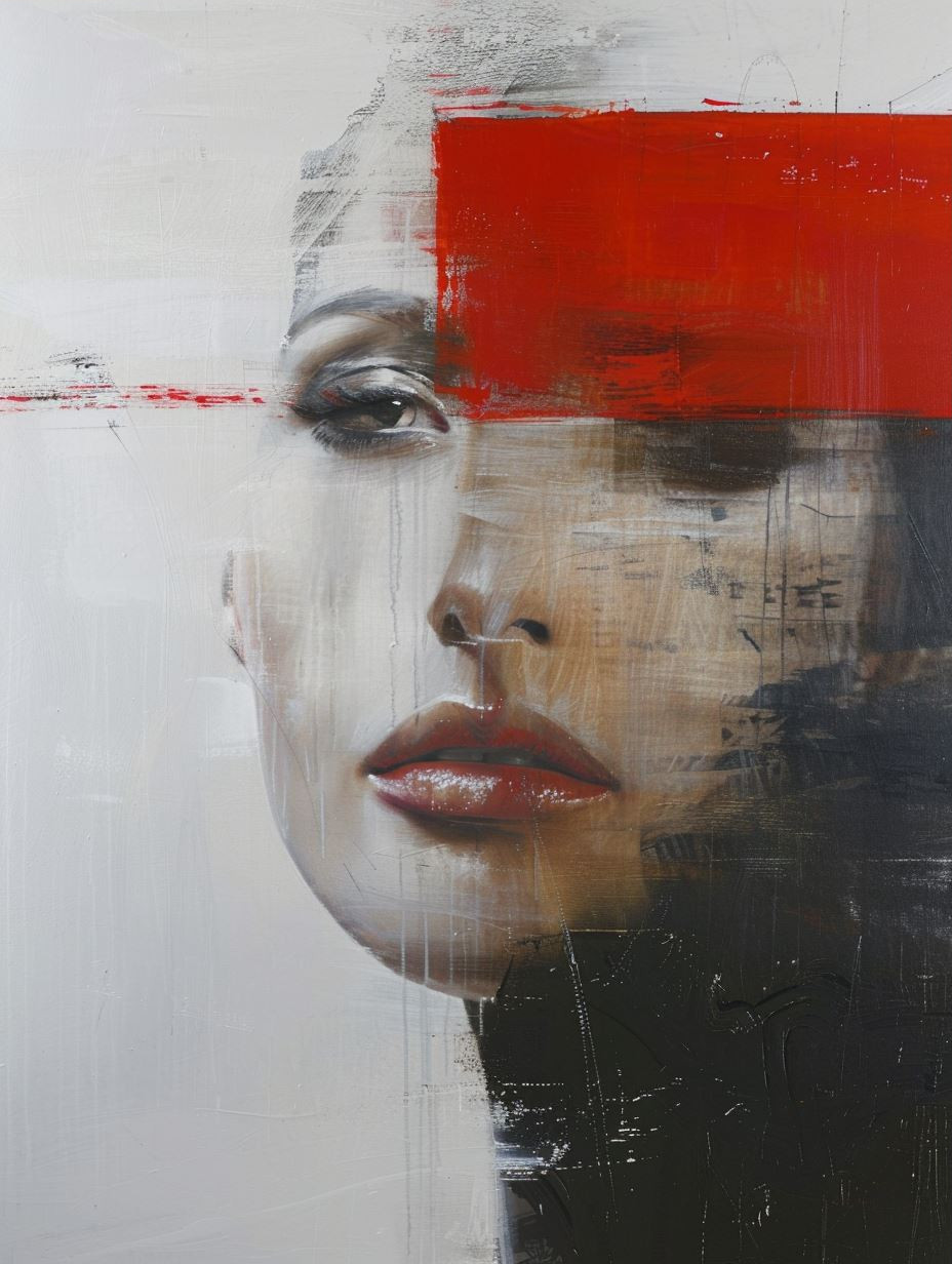 Fragmented Crimson Gaze