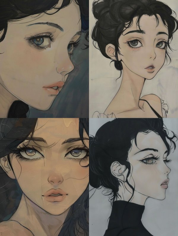 Ethereal Melancholy Anime Portraits